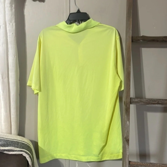 Nike Golf Dri-Fit Collared Shirt highlighter yellow color - Picture 7 of 7